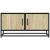 Dulap TV, stejar sonoma, 80x34,5x40 cm, lemn prelucrat și metal GartenMobel Dekor