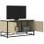 Dulap TV, stejar sonoma, 80x34,5x40 cm, lemn prelucrat și metal GartenMobel Dekor