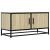 Dulap TV, stejar sonoma, 80x34,5x40 cm, lemn prelucrat și metal GartenMobel Dekor