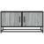 Dulap TV, gri sonoma, 80x34,5x40 cm, lemn prelucrat și metal GartenMobel Dekor