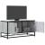 Dulap TV, gri sonoma, 80x34,5x40 cm, lemn prelucrat și metal GartenMobel Dekor