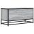 Dulap TV, gri sonoma, 80x34,5x40 cm, lemn prelucrat și metal GartenMobel Dekor