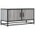 Dulap TV, gri sonoma, 80x34,5x40 cm, lemn prelucrat și metal GartenMobel Dekor