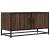 Dulap TV, stejar maro, 80x34,5x40 cm, lemn prelucrat și metal GartenMobel Dekor
