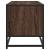 Dulap TV, stejar maro, 80x34,5x40 cm, lemn prelucrat și metal GartenMobel Dekor