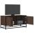 Dulap TV, stejar maro, 80x34,5x40 cm, lemn prelucrat și metal GartenMobel Dekor