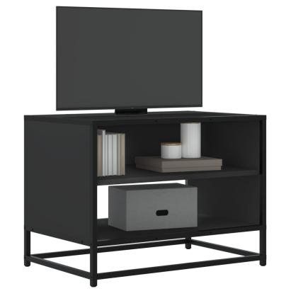 Dulap TV, negru, 61x40x46 cm, lemn prelucrat și metal GartenMobel Dekor