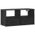 Dulap TV, negru, 80x31x39,5 cm, lemn prelucrat și metal GartenMobel Dekor