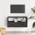Dulap TV, negru, 80x31x39,5 cm, lemn prelucrat și metal GartenMobel Dekor