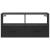 Dulap TV, negru, 80x31x39,5 cm, lemn prelucrat și metal GartenMobel Dekor