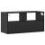 Dulap TV, negru, 80x31x39,5 cm, lemn prelucrat și metal GartenMobel Dekor