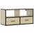 Dulap TV, stejar sonoma, 80x31x39,5 cm, lemn prelucrat și metal GartenMobel Dekor