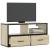 Dulap TV, stejar sonoma, 80x31x39,5 cm, lemn prelucrat și metal GartenMobel Dekor