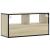 Dulap TV, stejar sonoma, 80x31x39,5 cm, lemn prelucrat și metal GartenMobel Dekor
