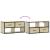 Dulap TV, stejar sonoma, 80x31x39,5 cm, lemn prelucrat și metal GartenMobel Dekor
