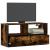 Dulap TV stejar fumuriu, 80x31x39,5 cm, lemn prelucrat și metal GartenMobel Dekor