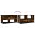 Dulap TV stejar fumuriu, 80x31x39,5 cm, lemn prelucrat și metal GartenMobel Dekor