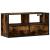 Dulap TV stejar fumuriu, 80x31x39,5 cm, lemn prelucrat și metal GartenMobel Dekor