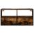Dulap TV stejar fumuriu, 80x31x39,5 cm, lemn prelucrat și metal GartenMobel Dekor