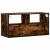 Dulap TV stejar fumuriu, 80x31x39,5 cm, lemn prelucrat și metal GartenMobel Dekor