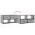 Dulap TV, gri sonoma, 80x31x39,5 cm, lemn prelucrat și metal GartenMobel Dekor
