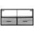 Dulap TV, gri sonoma, 80x31x39,5 cm, lemn prelucrat și metal GartenMobel Dekor