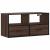 Dulap TV, stejar maro, 80x31x39,5 cm, lemn prelucrat și metal GartenMobel Dekor
