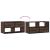 Dulap TV, stejar maro, 80x31x39,5 cm, lemn prelucrat și metal GartenMobel Dekor