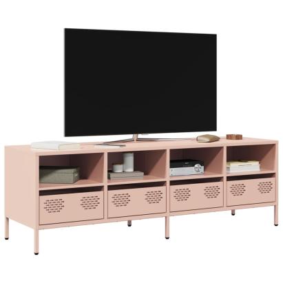 Dulap TV, roz, 135x39x43,5 cm, oțel laminat la rece GartenMobel Dekor