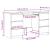 Birou de scris, lemn prelucrat, 140x50x77 cm, lemn prelucrat GartenMobel Dekor
