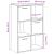 Bibliotecă, lemn vechi, 60,5x30x90 cm, lemn prelucrat GartenMobel Dekor