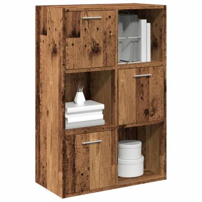 Bibliotecă, lemn vechi, 60,5x30x90 cm, lemn prelucrat GartenMobel Dekor