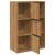 Bibliotecă, stejar artizanal, 60,5x30x90 cm, lemn prelucrat GartenMobel Dekor