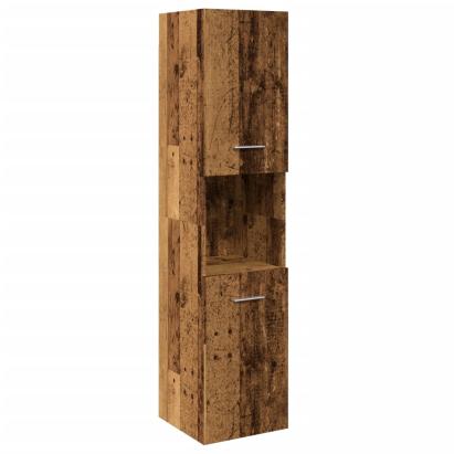 Dulap suspendat de baie, lemn vechi 30x30x130 cm lemn prelucrat GartenMobel Dekor