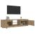 Dulap TV cu LED stejar artizanal 140x40x35,5 cm lemn prelucrat GartenMobel Dekor