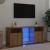 Dulap TV cu LED stejar artizanal 120x30x50 cm lemn prelucrat GartenMobel Dekor