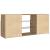 Dulap TV cu LED stejar artizanal 120x30x50 cm lemn prelucrat GartenMobel Dekor