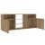 Dulap TV cu LED stejar artizanal 120x30x50 cm lemn prelucrat GartenMobel Dekor