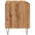 Dulap discuri stejar artizanal, 84,5x38x48 cm, lemn prelucrat GartenMobel Dekor