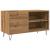 Dulap discuri stejar artizanal, 84,5x38x48 cm, lemn prelucrat GartenMobel Dekor