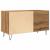 Dulap discuri stejar artizanal, 84,5x38x48 cm, lemn prelucrat GartenMobel Dekor