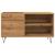 Dulap discuri stejar artizanal, 84,5x38x48 cm, lemn prelucrat GartenMobel Dekor