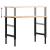 Banc lucru 100x60x(71,5-98) cm lemn masiv stejar GartenMobel Dekor