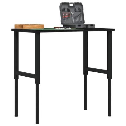 Banc lucru maro 100x60x(71,5-98) cm lemn masiv stejar GartenMobel Dekor