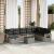 Set canapele de grădină, 9 piese, cu perne, gri, poliratan GartenMobel Dekor