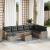 Set canapele de grădină, 9 piese, cu perne, gri, poliratan GartenMobel Dekor