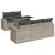 Set canapele de grădină cu perne, 6 piese gri deschis poliratan GartenMobel Dekor