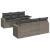 Set canapele de grădină, 7 piese, cu perne, gri, poliratan GartenMobel Dekor