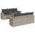 Set canapele de grădină cu perne, 7piese gri deschis poliratan GartenMobel Dekor