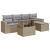 Set canapele de grădină cu perne, 6 piese, bej, poliratan GartenMobel Dekor
